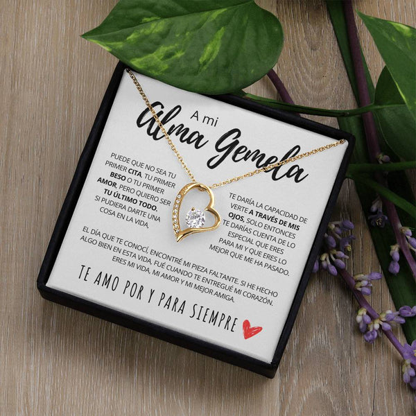 Regalo Para Novia/Esposa | A Mi Alma Gemela | Collar Amor para siempre