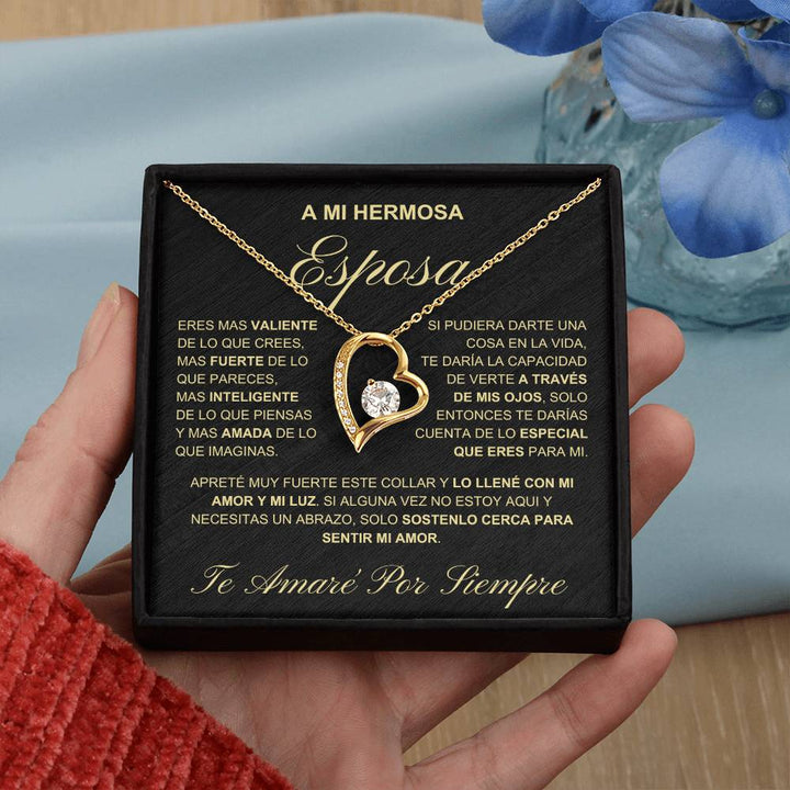 Regalo Para Novia/Esposa | Amor y mi luz | Collar Amor para siempre