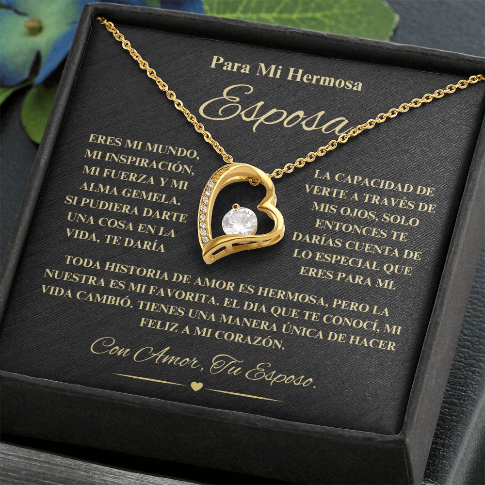 Regalo Para Novia/Esposa | Mi Fuerza | Collar Amor para siempre