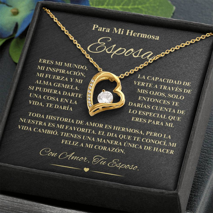 Regalo Para Novia/Esposa | Mi Fuerza | Collar Amor para siempre