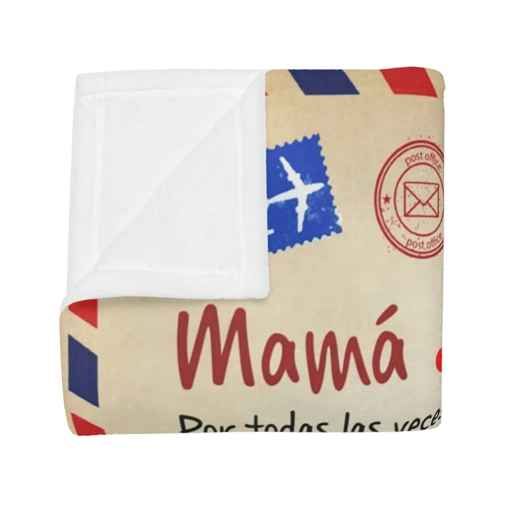 Regalo Para Madre | Te amo mamá | Manta de Tarjeta Postal