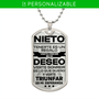 Regalo Para  Nieto| Verte Crecer | Placa Militar - Grabado Opcional