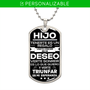 Regalo para Hijo | Seguro | Placa Militar Personalizada