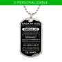 Regalo para Hijo | Fuerte | Placa Militar Personalizada