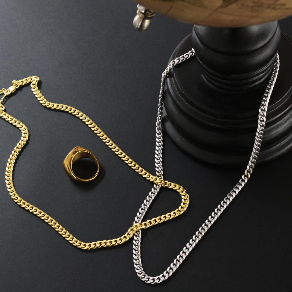 Regalo para Hijo | Te Amo | Cadena de Eslabones Cubanos