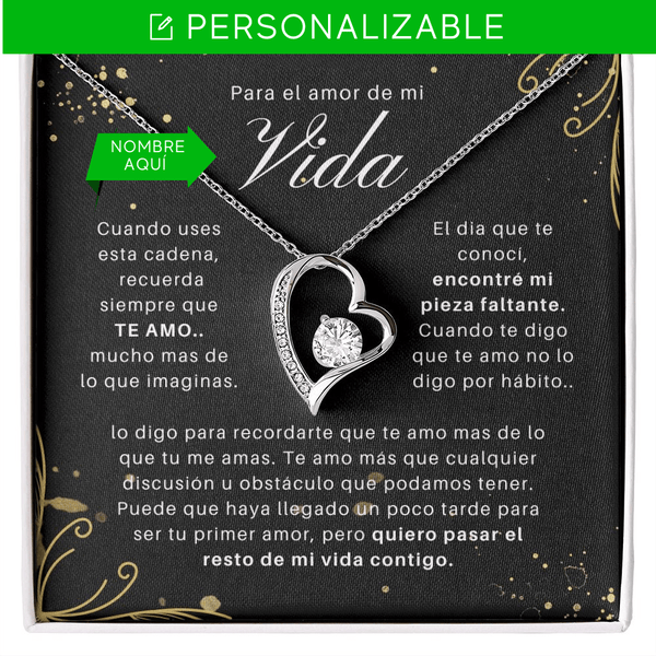 Regalo Para Novia/Esposa | Te Amo Mucho | Collar Amor para siempre