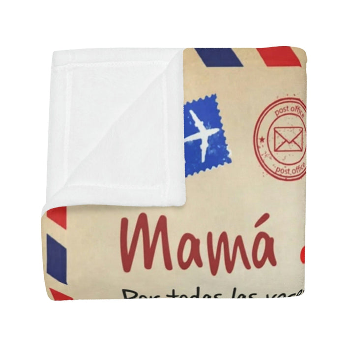Regalo Para Madre | Te amo mamá | Manta de Tarjeta Postal