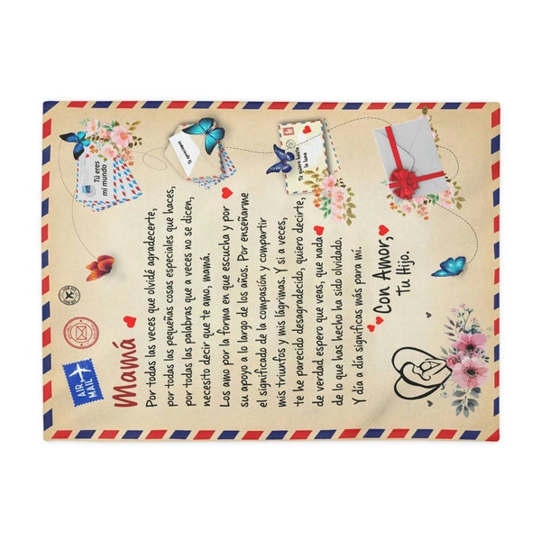 Regalo Para Madre | Te amo mamá | Manta de Tarjeta Postal