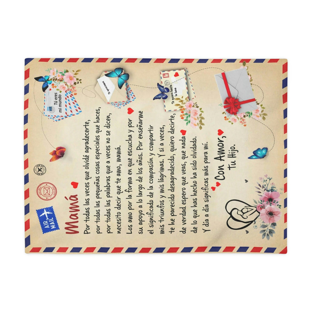 Regalo Para Madre | Te amo mamá | Manta de Tarjeta Postal