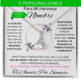 Regalo Para Nieta /Hija/ Hijastra/ Sobrina | Por siempre contigo | Alluring Beauty Necklace (Personalizable)