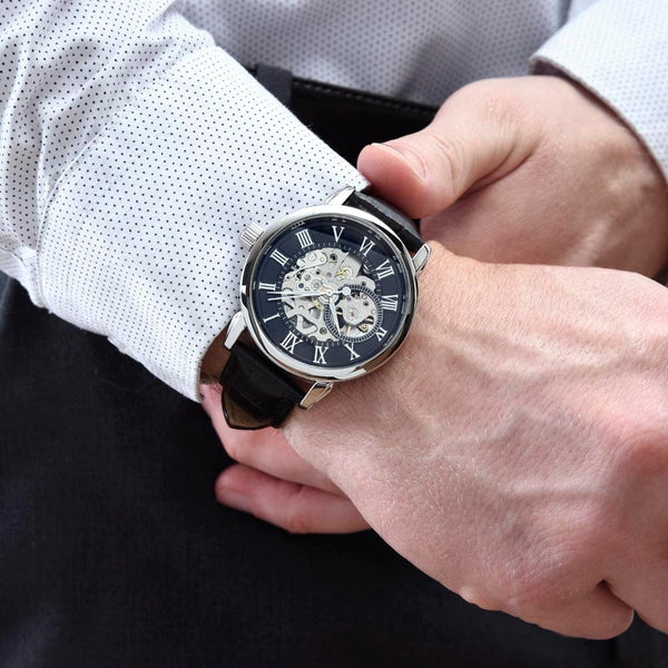 Regalo Para Papa | Siempre Contigo | Reloj Calado para Hombre