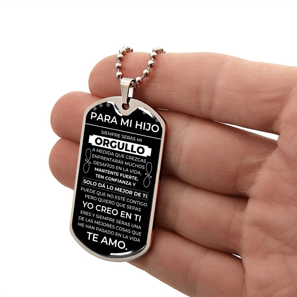 Regalo para Hijo | Fuerte | Placa Militar Personalizada