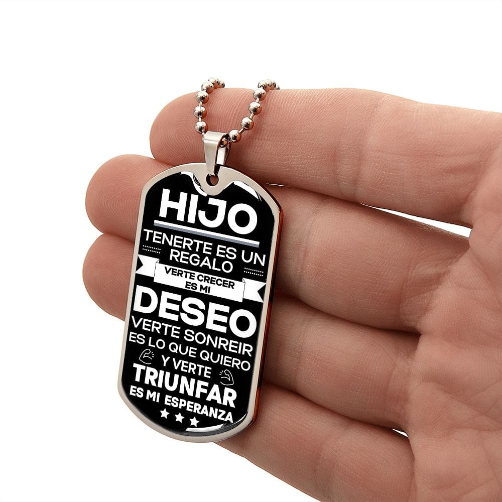 Regalo para Hijo | Seguro | Placa Militar Personalizada
