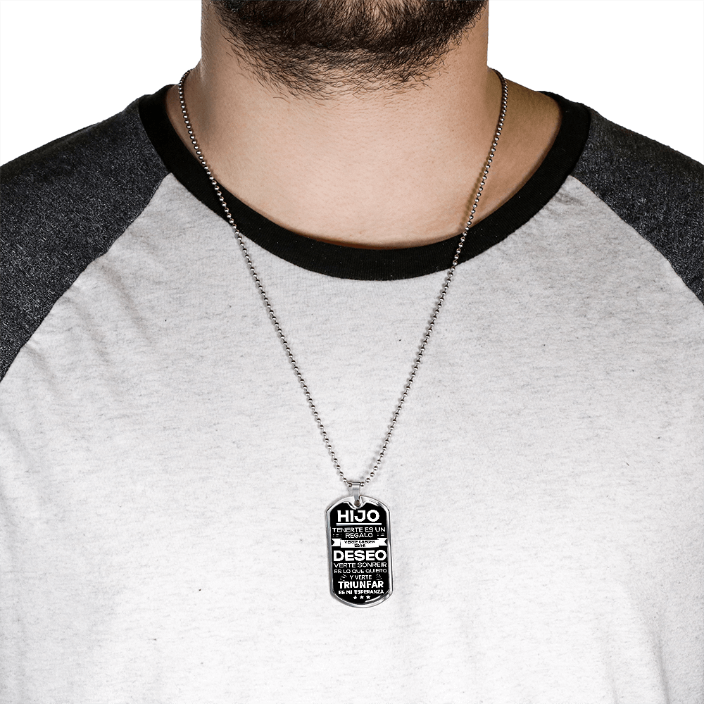 Regalo para Hijo | Seguro | Placa Militar Personalizada