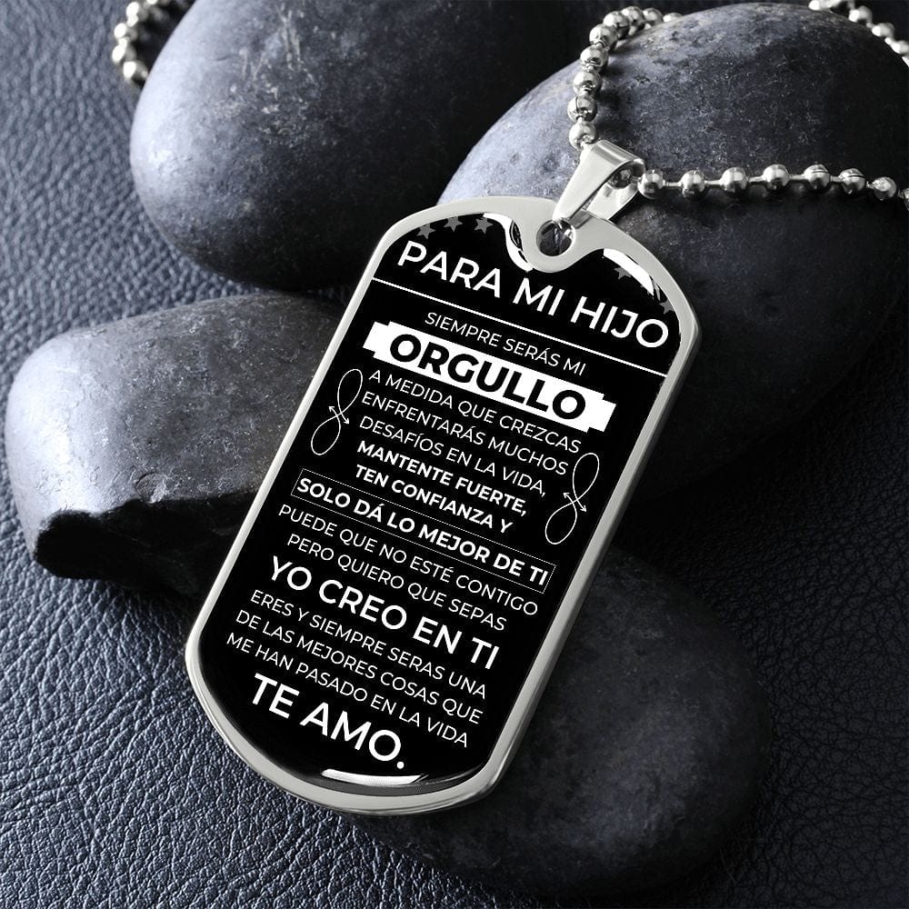Regalo para Hijo | Fuerte | Placa Militar Personalizada