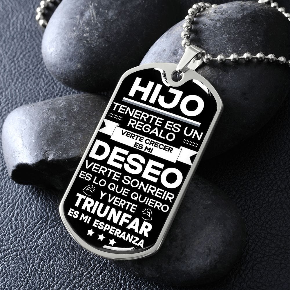Regalo para Hijo | Seguro | Placa Militar Personalizada