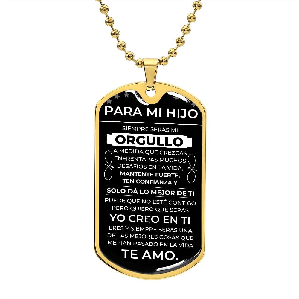 Regalo para Hijo | Fuerte | Placa Militar Personalizada