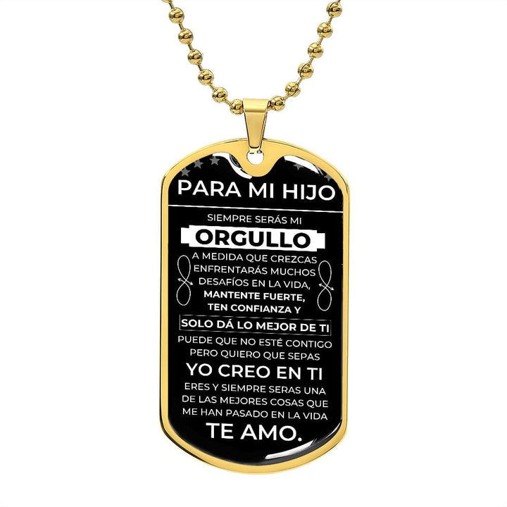 Regalo para Hijo | Fuerte | Placa Militar Personalizada