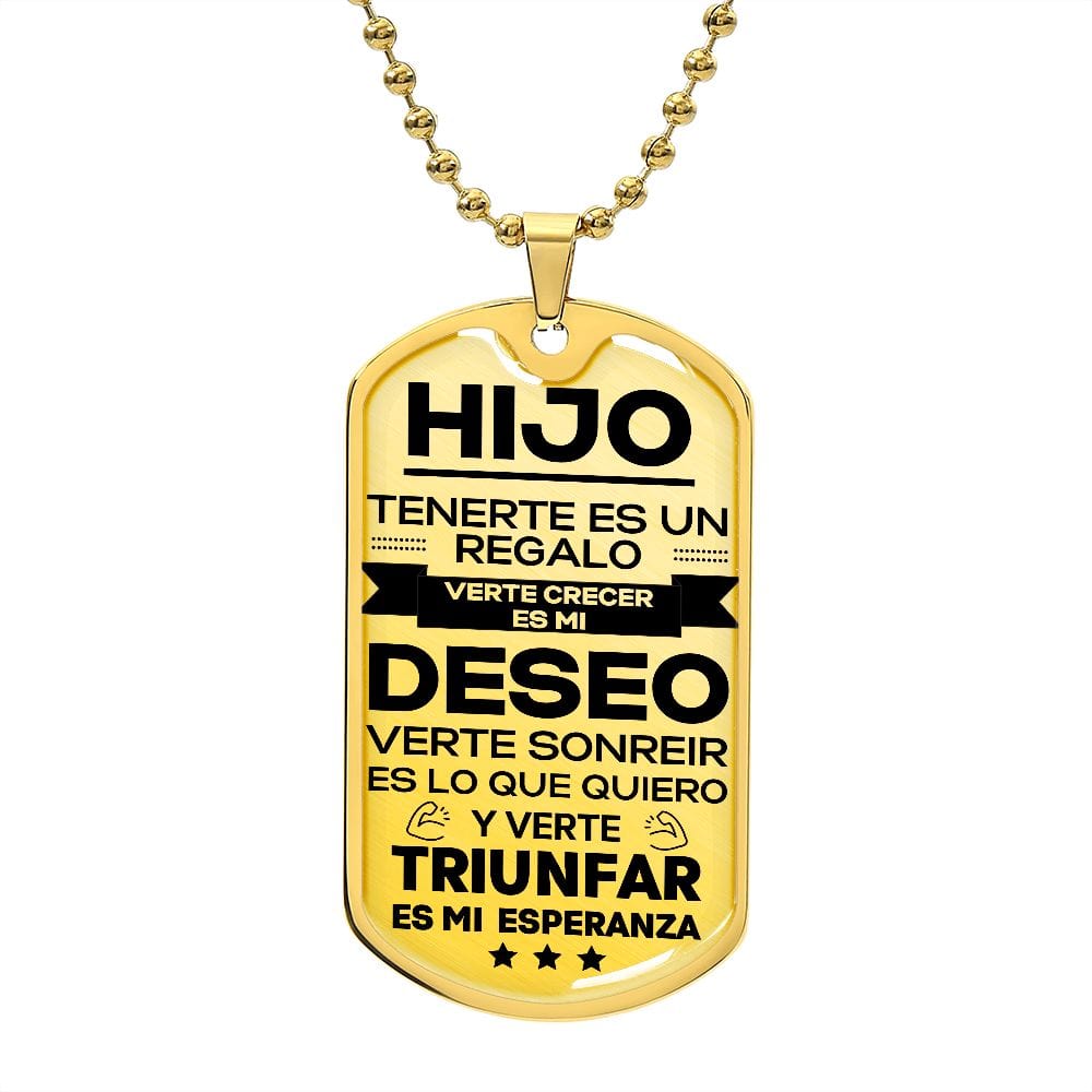 Regalo para Hijo | Eres Mi Fuerza | Placa Militar