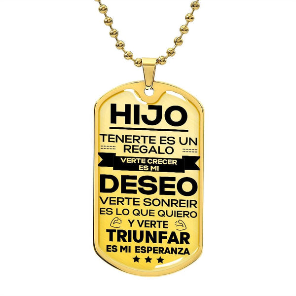 Regalo para Hijo | Eres Mi Fuerza | Placa Militar