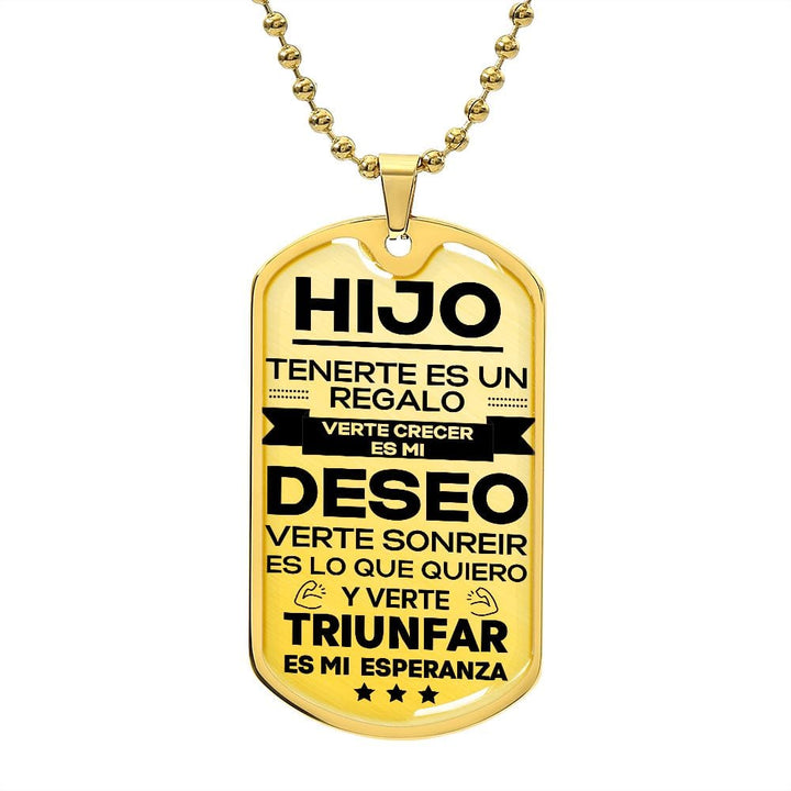 Regalo para Hijo | Eres Mi Fuerza | Placa Militar