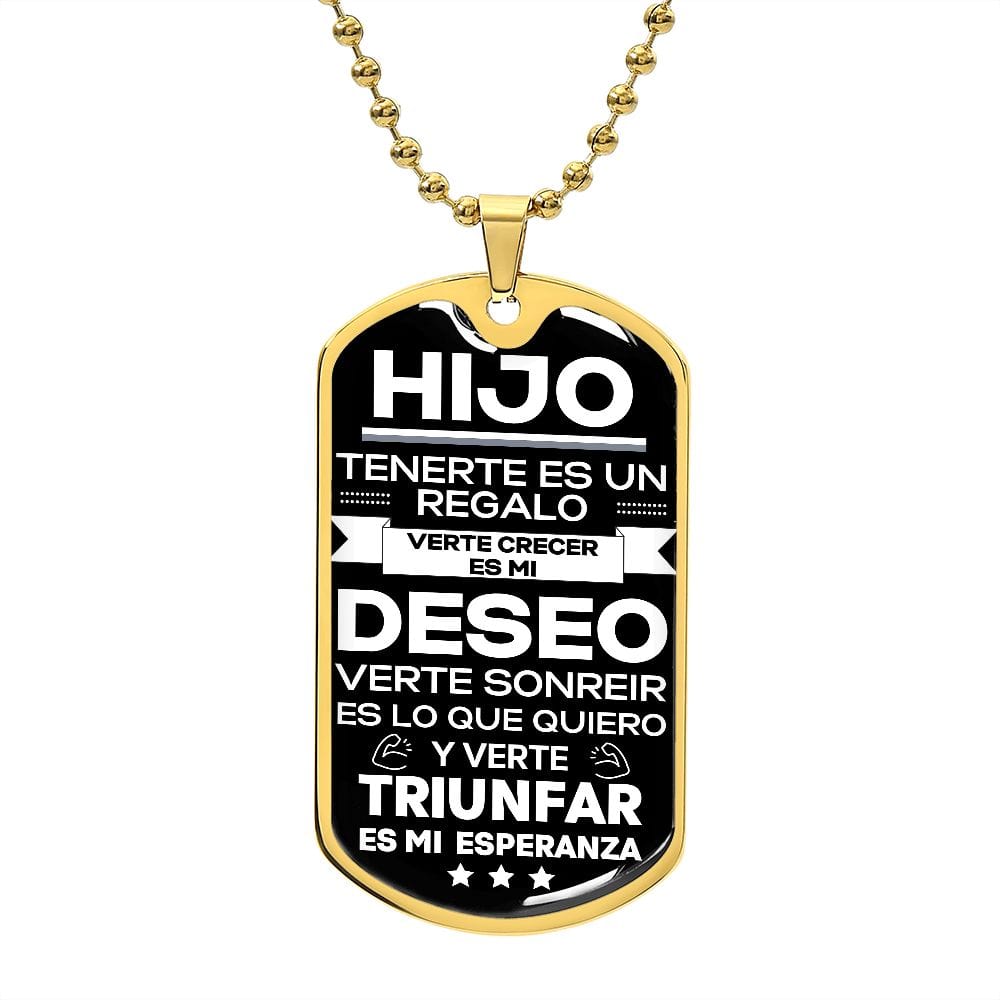 Regalo para Hijo | Seguro | Placa Militar Personalizada