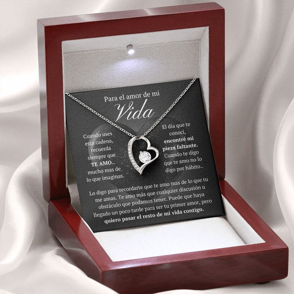 Regalo Para Novia/Esposa | El Amor De Mi Vida | Collar Amor para siempre