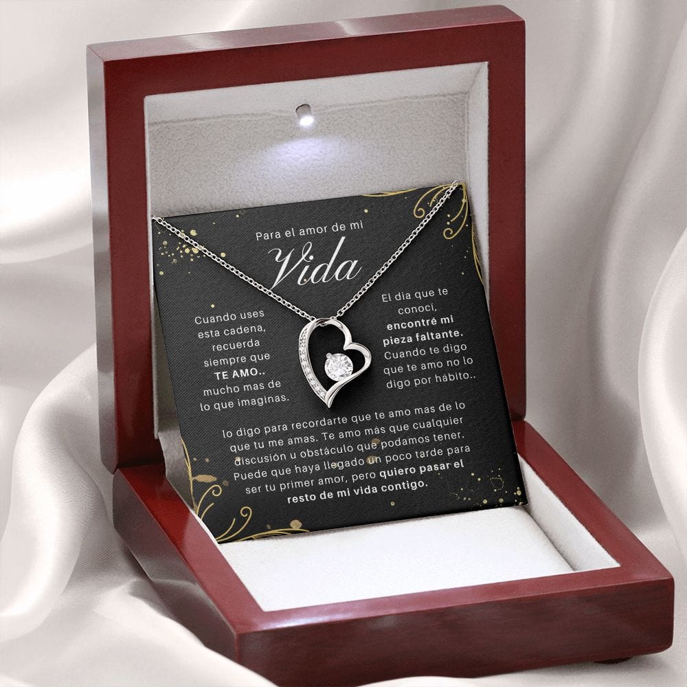 Regalo Para Novia/Esposa | Te Amo Mucho | Collar Amor para siempre