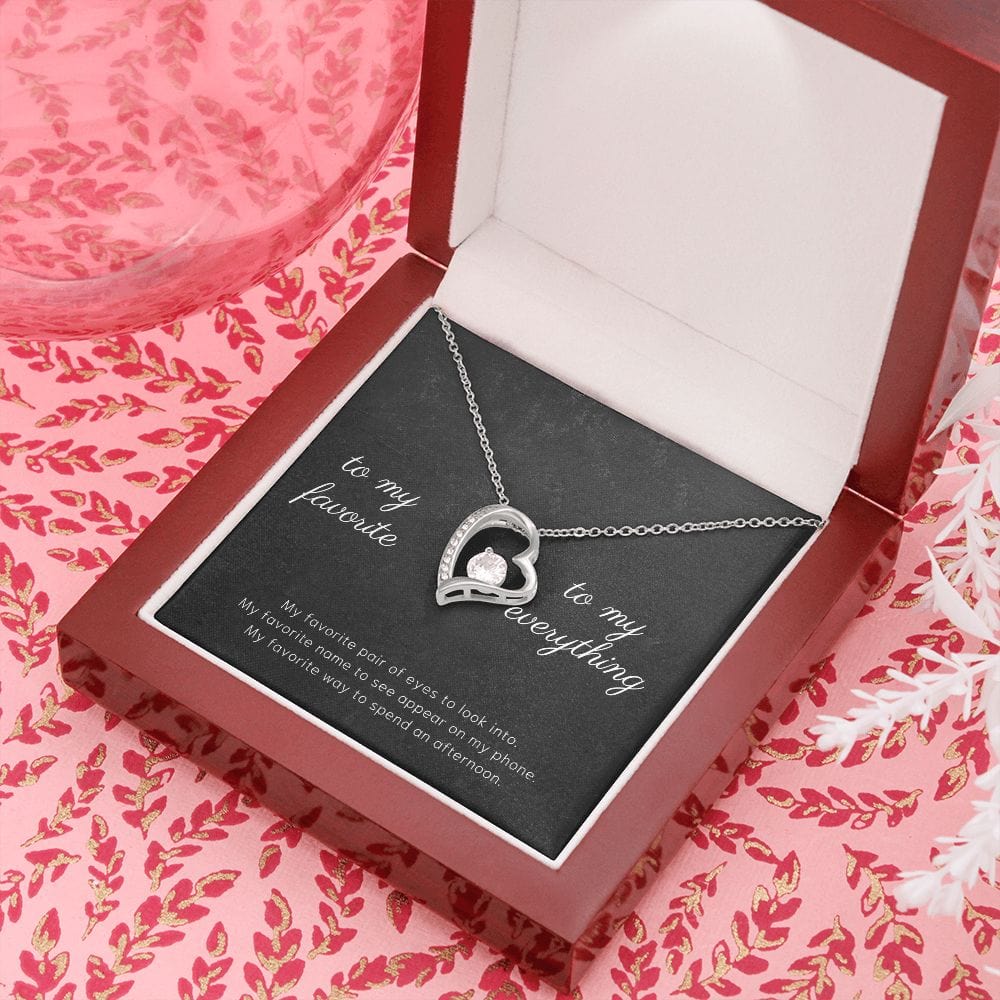 To My Favorite - My Favorite Pair Of Eyes - Forever Love Necklace