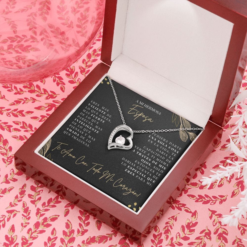 Regalo Para Esposa | Te amare por siempre | Collar Amor para siempre