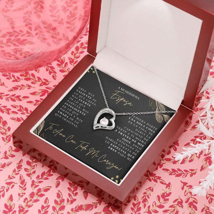 Regalo Para Esposa | Te amare por siempre | Collar Amor para siempre