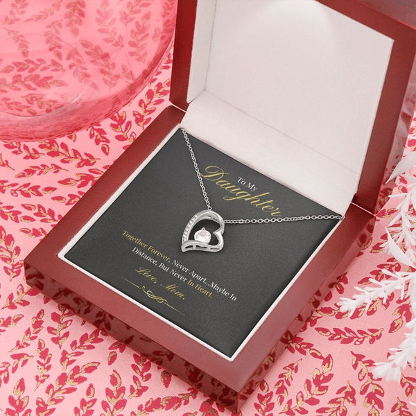 To My Daughter - Together Forever - Forever Love Necklace