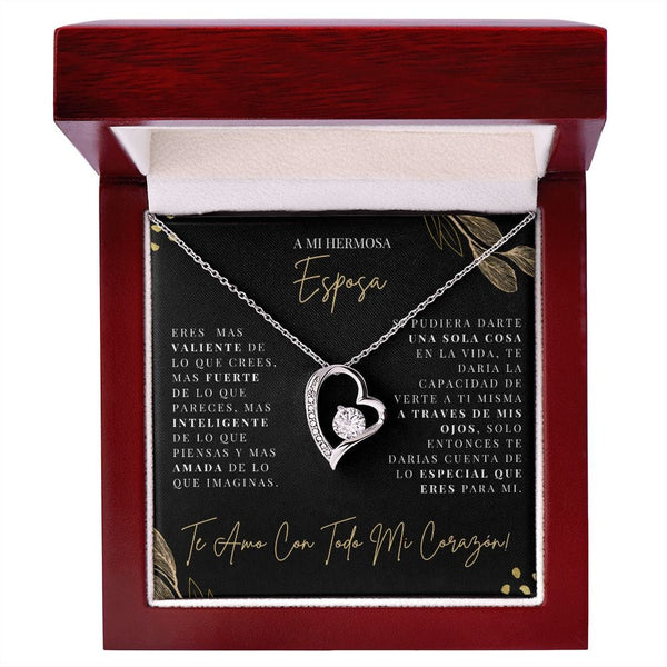 Regalo Para Esposa | Hermosa Esposa | Collar Amor para siempre