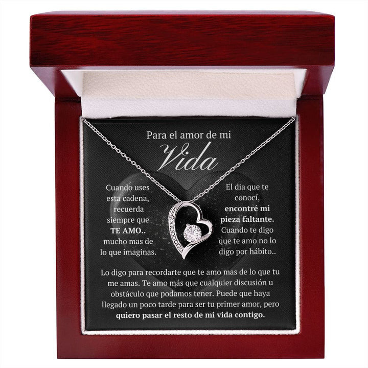 Regalo Para Novia/Esposa | El Amor De Mi Vida | Collar Amor para siempre