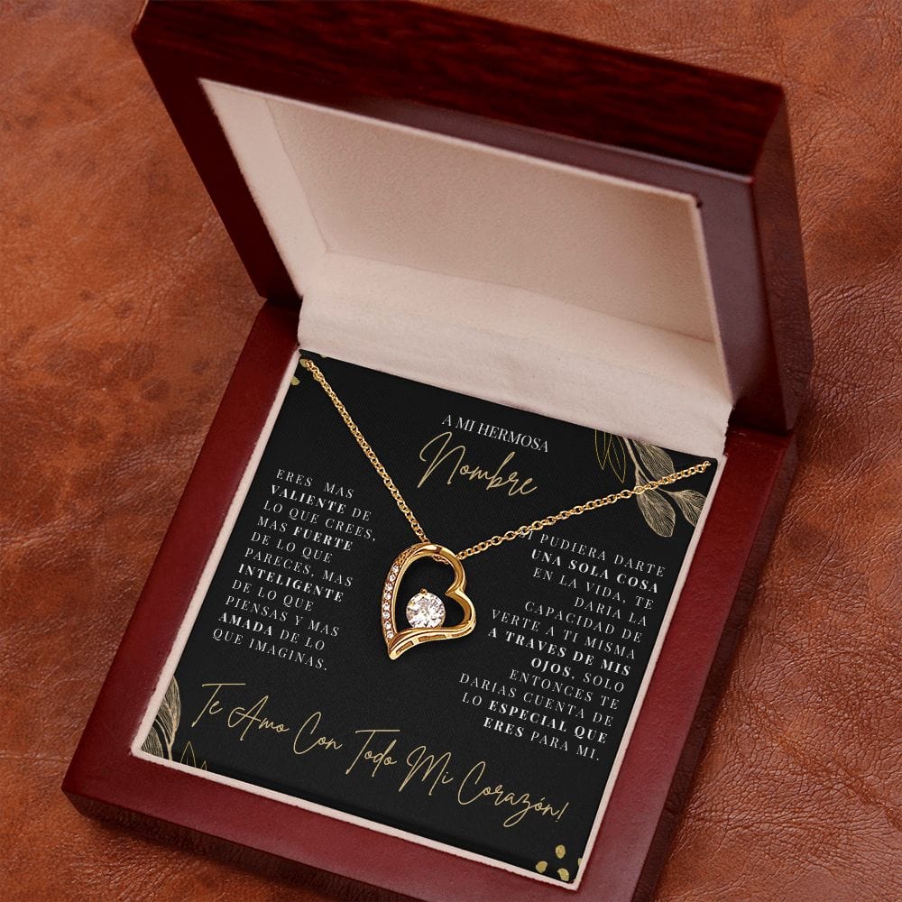 Regalo Para Novia/Esposa | A Mi Hermosa | Collar Amor para siempre