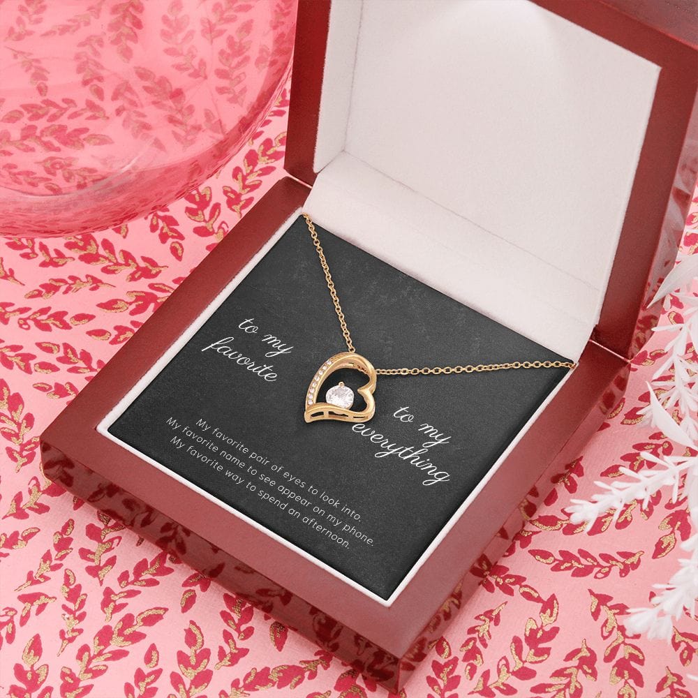 To My Favorite - My Favorite Pair Of Eyes - Forever Love Necklace
