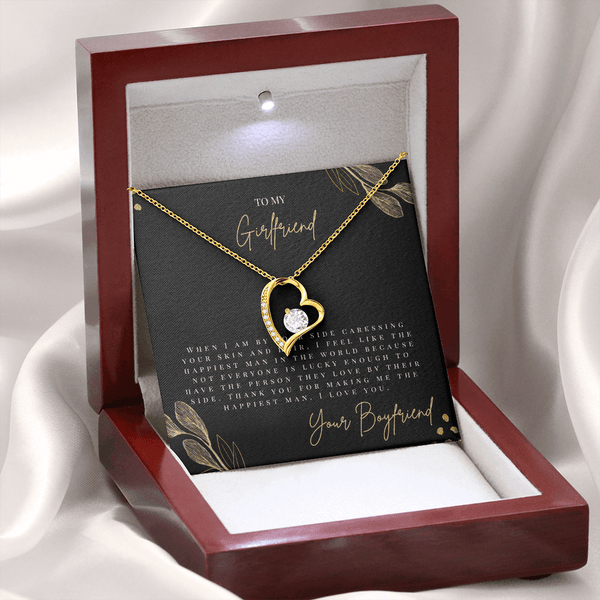 To My Girlfriend - When I Am By Your Side - Forever Love Necklace