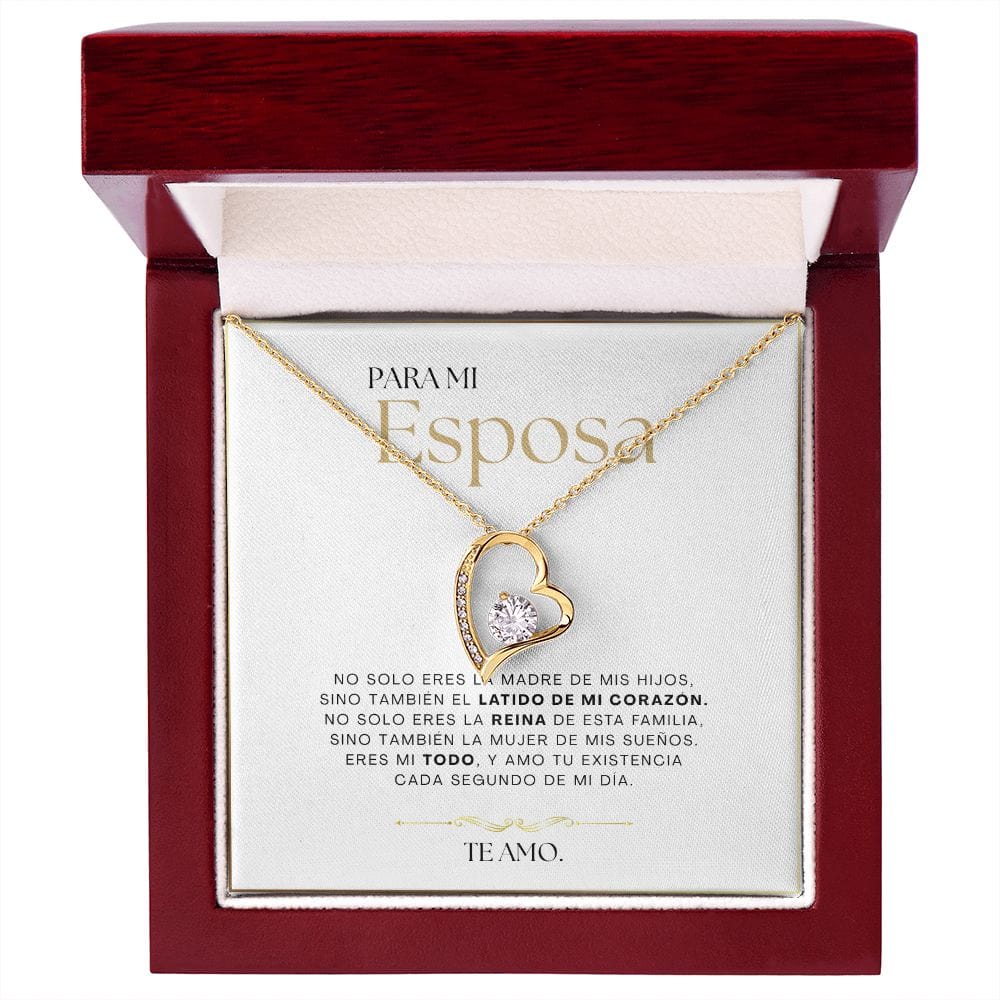 Regalo Para Esposa | Mi latido del corazón | Collar Amor para siempre