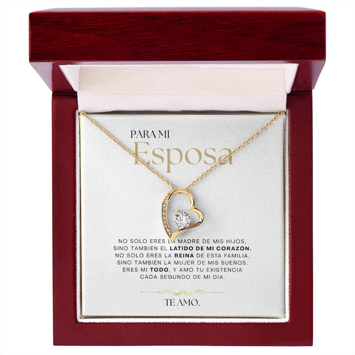 Regalo Para Esposa | Mi latido del corazón | Collar Amor para siempre