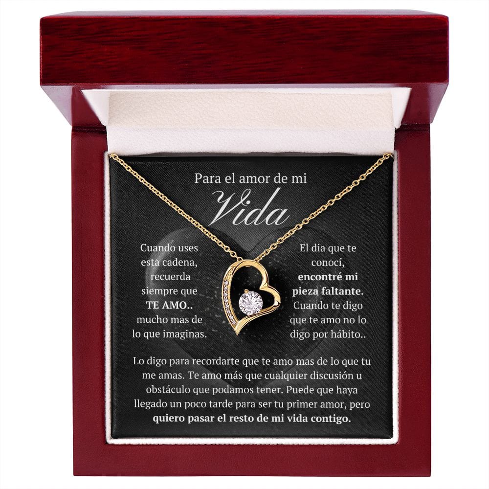 Regalo Para Novia/Esposa | El Amor De Mi Vida | Collar Amor para siempre