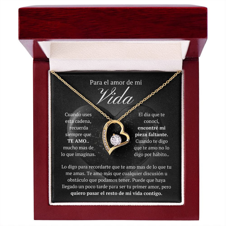 Regalo Para Novia/Esposa | El Amor De Mi Vida | Collar Amor para siempre