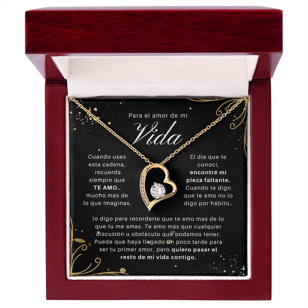 Regalo Para Novia/Esposa | Te Amo Mucho | Collar Amor para siempre