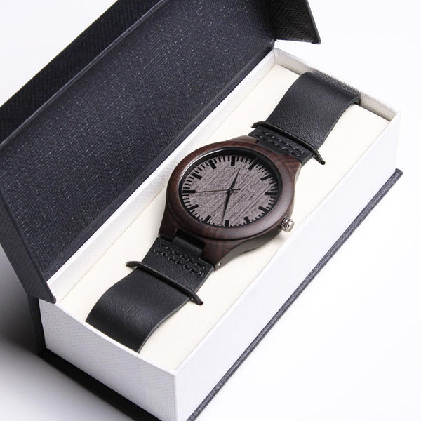 To My Boyfriend - Engraved Wooden Watch - WW101-1