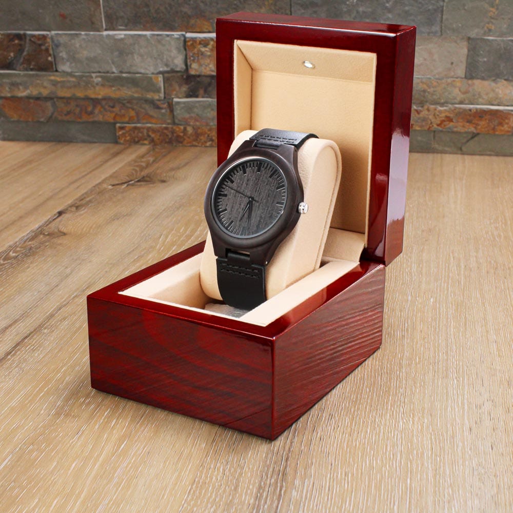 Para Mi Novio - Engraved Wooden Watch - WW101