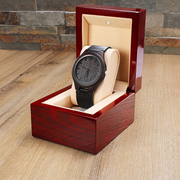 Para Mi Novio - Engraved Wooden Watch - WW101