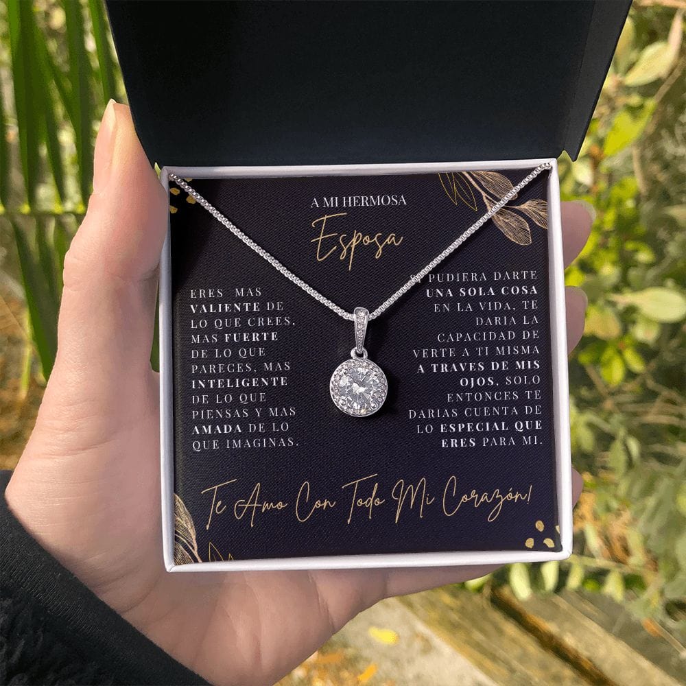 Regalo Para Esposa | Mi Vida | Collar de esperanza eterna