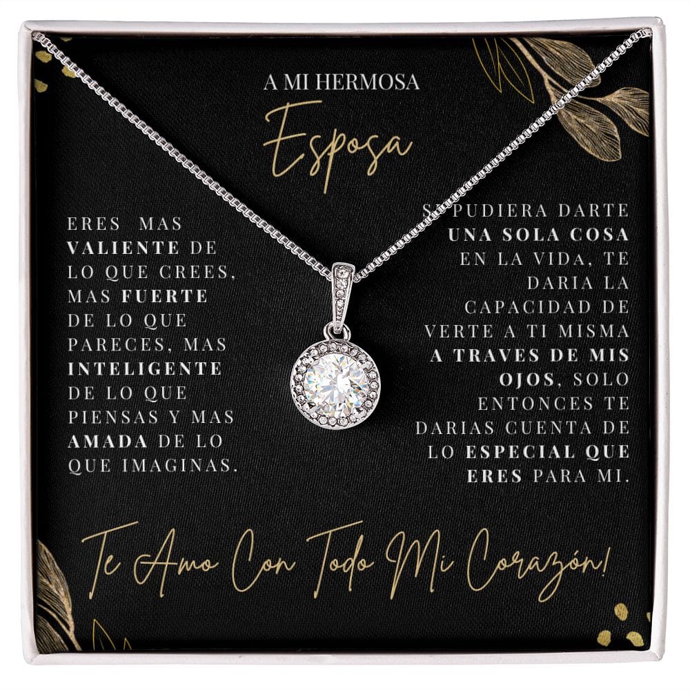 Regalo Para Esposa | Mi Vida | Collar de esperanza eterna