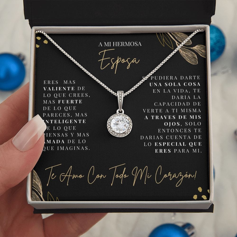 Regalo Para Esposa | Mi Vida | Collar de esperanza eterna