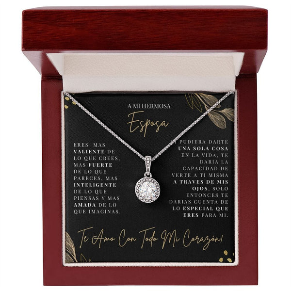 Regalo Para Esposa | Mi Vida | Collar de esperanza eterna