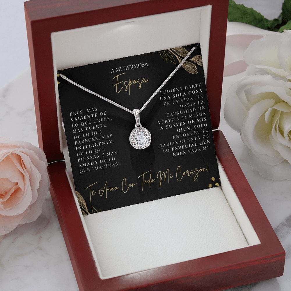 Regalo Para Esposa | Mi Vida | Collar de esperanza eterna